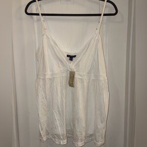 American Eagle Outfitters White V-Neck Spaghetti Strap Camisole